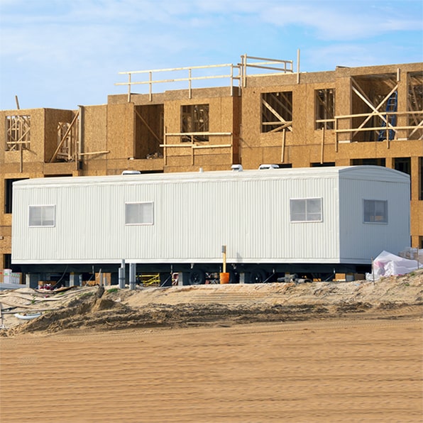 we can provide assistance with the setup and installation of our construction trailers